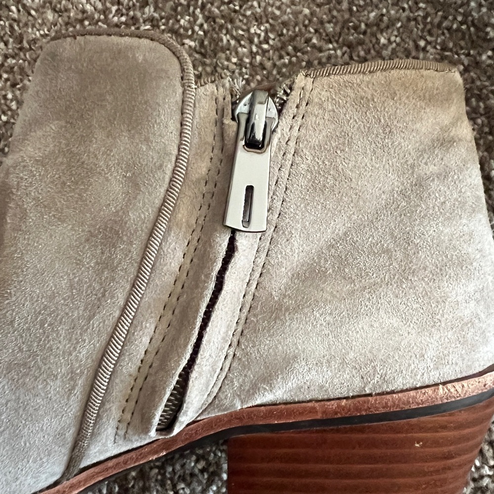 Sam Edelman Taupe Petty Ankle Boots 7.5 - Picture 8 of 9